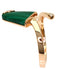 Band Ring 18K Rose Gold with Diamond and Malachite