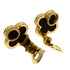 Vintage Alhambra Earrings 18K Yellow Gold and Onyx 18K Yellow Gold
