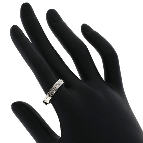Double Ring 18K White Gold and Diamond