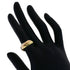 Vendome Louis Cartier Band Ring 18K Tricolor Gold