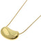 Bean Pendant Necklace 18K Yellow Gold 13.2mm