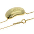 Bean Pendant Necklace 18K Yellow Gold 13.2mm
