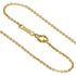 Bean Pendant Necklace 18K Yellow Gold 13.2mm