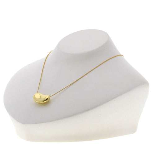 Bean Pendant Necklace 18K Yellow Gold 13.2mm
