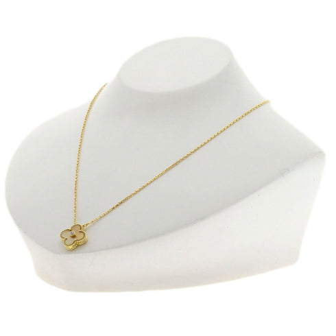 Vintage Alhambra Pendant Necklace 18K Yellow Gold