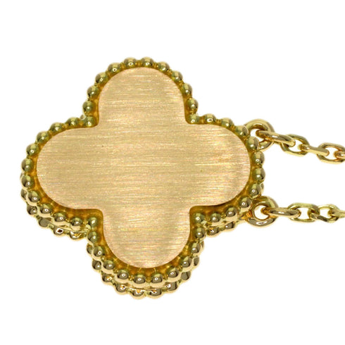 Vintage Alhambra Pendant Necklace 18K Yellow Gold