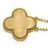 Vintage Alhambra Pendant Necklace 18K Yellow Gold