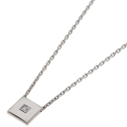 Pendant Necklace 18K White Gold with Diamond