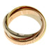 Vendome Louis Cartier Band Ring 18K Tricolor Gold