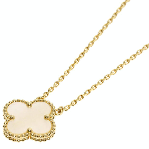Vintage Alhambra Pendant Necklace 18K Yellow Gold