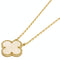Vintage Alhambra Pendant Necklace 18K Yellow Gold