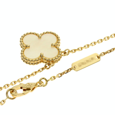 Vintage Alhambra Pendant Necklace 18K Yellow Gold