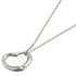 Open Heart Pendant Necklace Sterling Silver 19.3mm