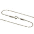 Open Heart Pendant Necklace Sterling Silver 19.3mm