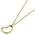 Open Heart Pendant Necklace 18K Yellow Gold 11.5mm