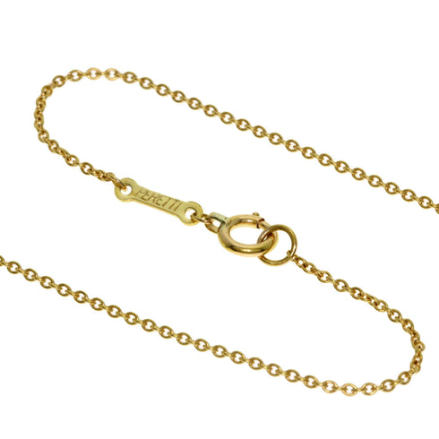 Open Heart Pendant Necklace 18K Yellow Gold 11.5mm