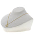Open Heart Pendant Necklace 18K Yellow Gold 11.5mm
