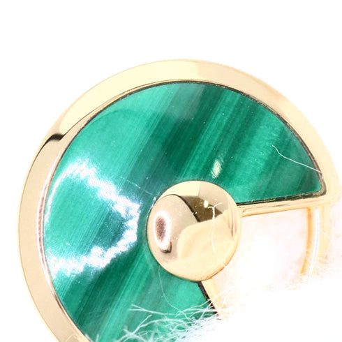 Amulette de Pendant Necklace 18K Rose Gold with Diamond and Malachite