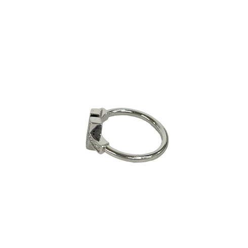 Ring 18K White Gold with Diamond and Turquoise