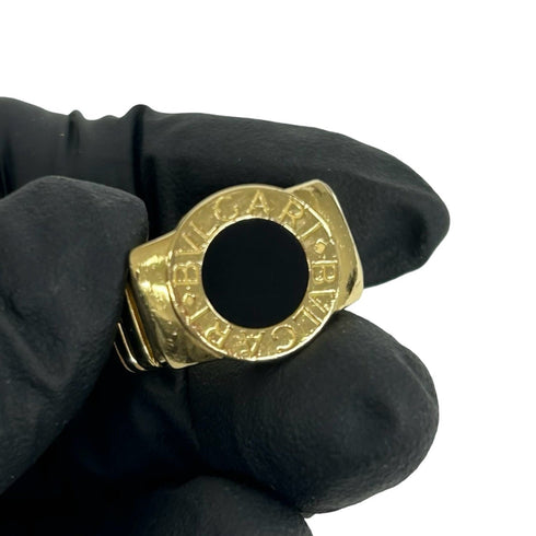 Ring 18K Yellow Gold With Onyx