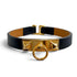 Micro Rival Bracelet Swift Leather and Gold Hardware