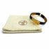 Micro Rival Bracelet Swift Leather and Gold Hardware