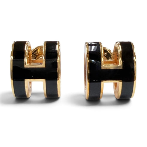 Pop H Earrings Gold-Tone Metal Gold-Tone Metal