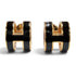 Pop H Earrings Gold-Tone Metal Gold-Tone Metal