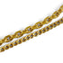 Petit CD Double Bracelet Gold with Rhinestone