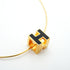 Cage d'H Pendant Necklace Gold Black