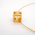 Cage d'H Pendant Necklace Gold Black