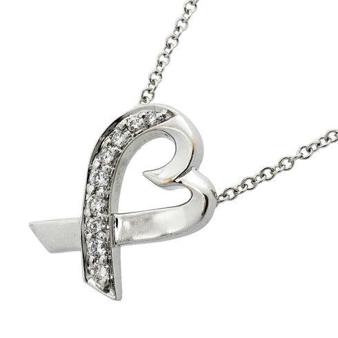 Pendant Necklace 18K White Gold with Diamond