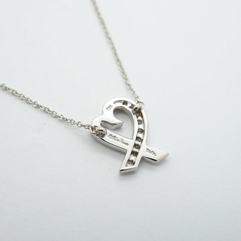 Pendant Necklace 18K White Gold with Diamond