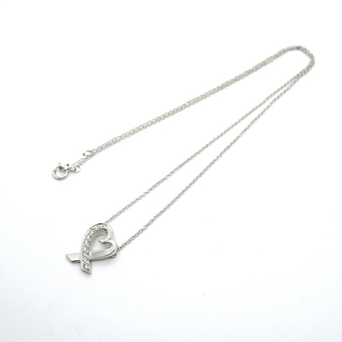 Pendant Necklace 18K White Gold with Diamond