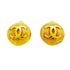 CC Logo Circle Clip-On Earrings Metal Gold-Tone Metal
