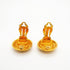 CC Logo Circle Clip-On Earrings Metal Gold-Tone Metal