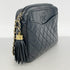Vintage Camera Tassel Bag Quilted Leather Medium