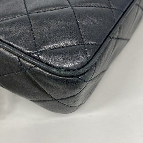 Vintage Camera Tassel Bag Quilted Leather Medium