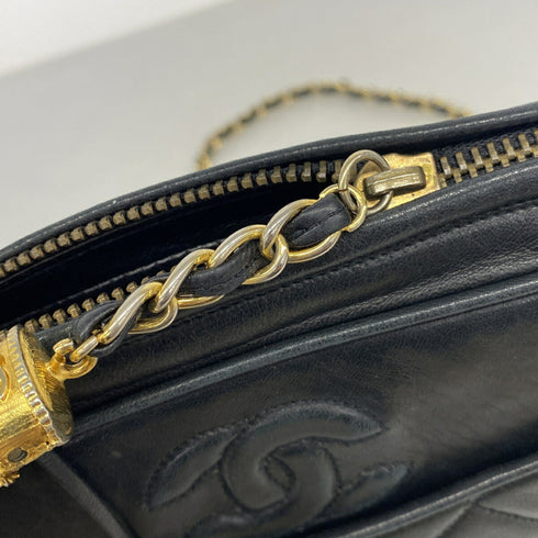 Vintage Camera Tassel Bag Quilted Leather Medium