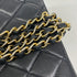 Vintage Camera Tassel Bag Quilted Leather Medium