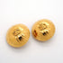 CC Logo Circle Clip-On Earrings Metal Gold-Tone Metal