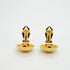 CC Logo Circle Clip-On Earrings Metal Gold-Tone Metal