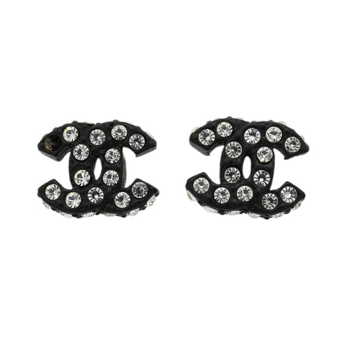 CC Logo Earrings Silver-Tone Metal