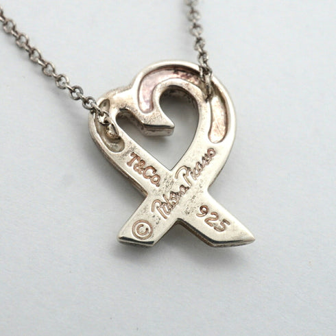 Loving Heart Pendant Necklace Sterling Silver