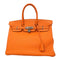 Birkin Handbag Orange Togo with Palladium Hardware 35