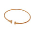 T Wire Bracelet 18K Rose Gold