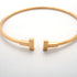 T Wire Bracelet 18K Rose Gold