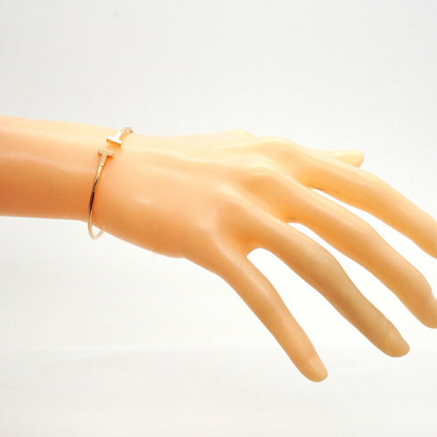 T Wire Bracelet 18K Rose Gold