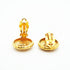 CC Logo Circle Clip-On Earrings Metal Gold-Tone Metal