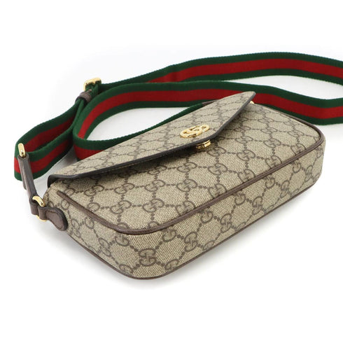 Ophidia Envelope Flap Shoulder Bag GG Coated Canvas Mini